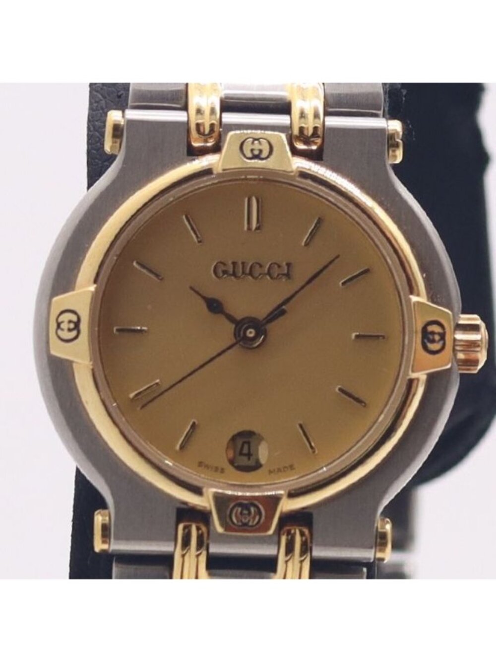 Gucci Date Gold Dial Watch